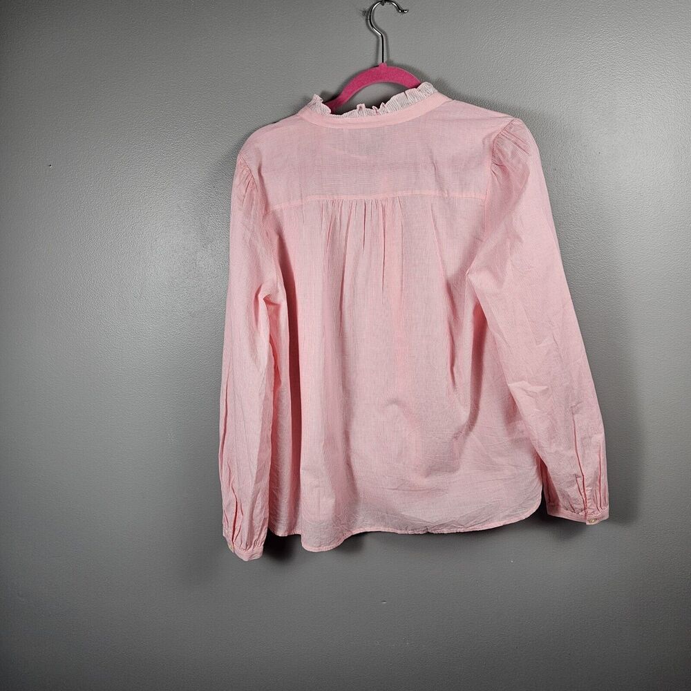 LOFT Button Up with Ruffle - Picture 2 of 7